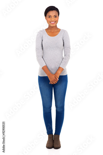 young african woman standing