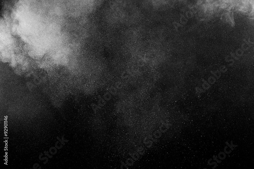 abstract white dust explosion photo