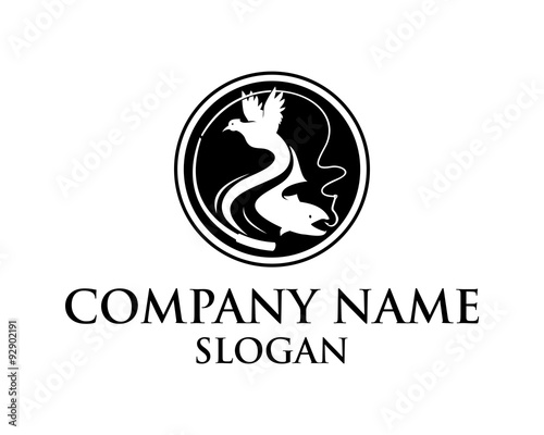 Fishing and hunting logo
