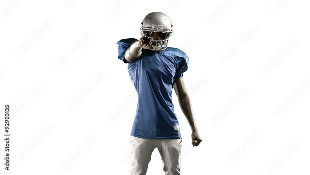 American football player playing American football player playing