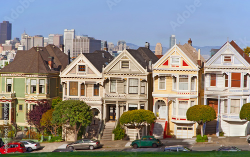 San Francisco. Victorian homes.