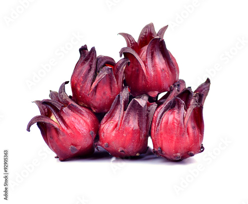 Hibiscus sabdariffa or roselle fruits photo