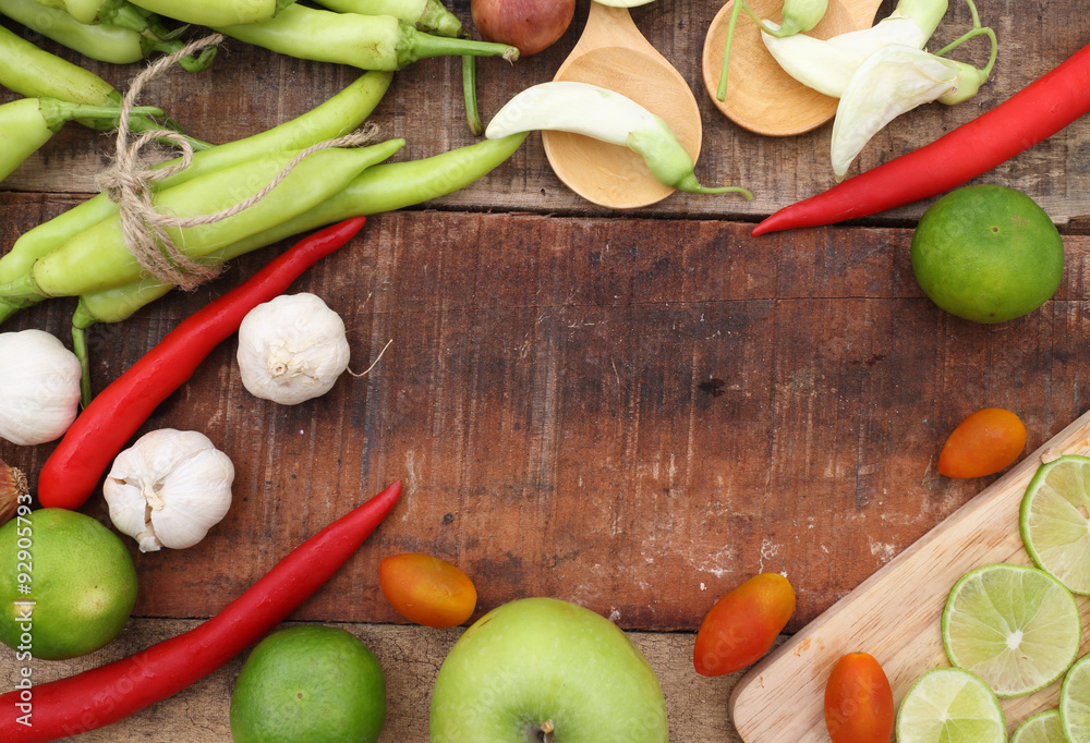 Vegetables on wood. Bio Healthy food, herbs and spices. Organic vegetables on wood Vegetables on wood. Bio Healthy food, herbs and spices. Organic vegetables on wood