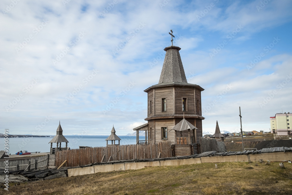Russian orthodox church in Barentsburg, Svalbard