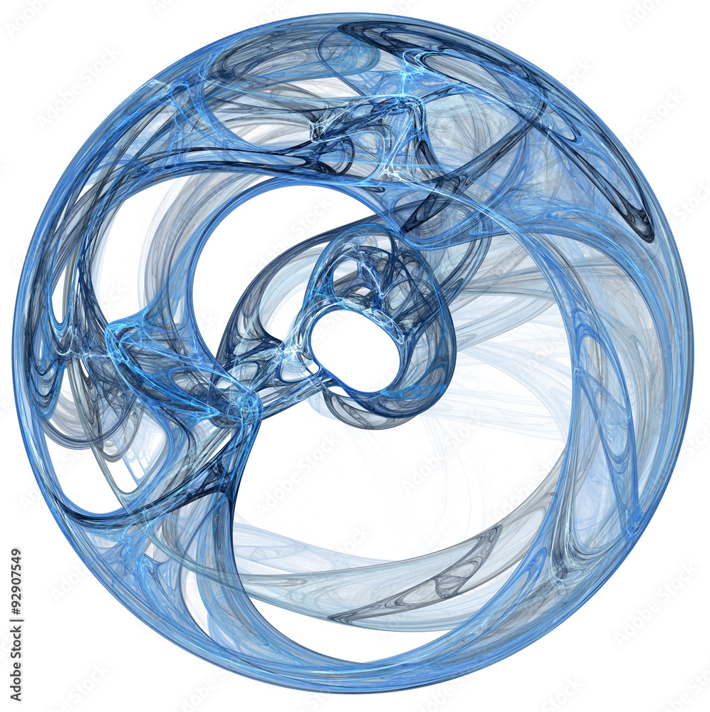 Naklejka premium 3d abstract fractal illustration background for creative design