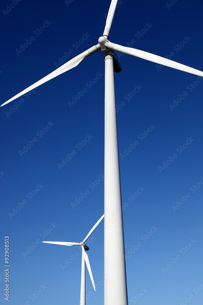 windmill on blue sky windmill on blue sky