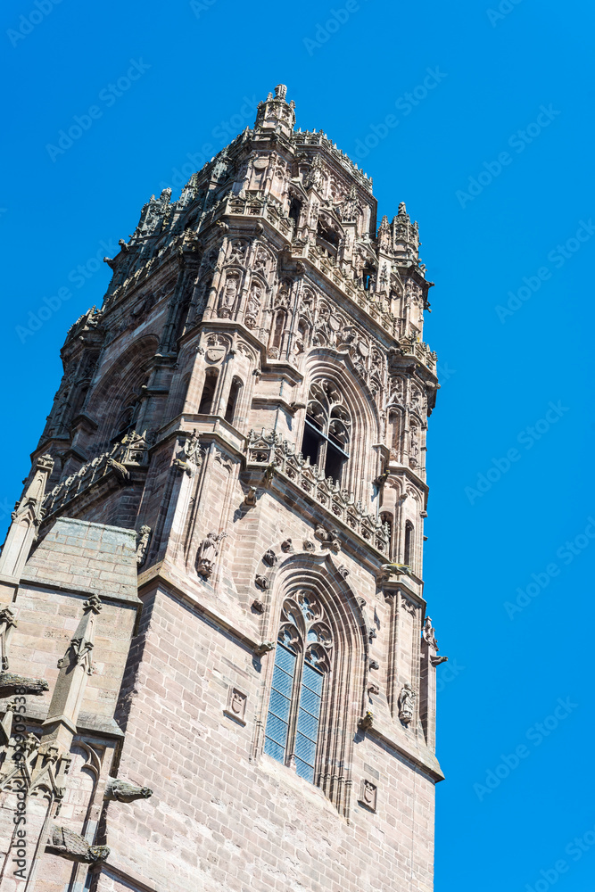 Fototapeta premium Cathedrale Notre-Dame in Rodez, France