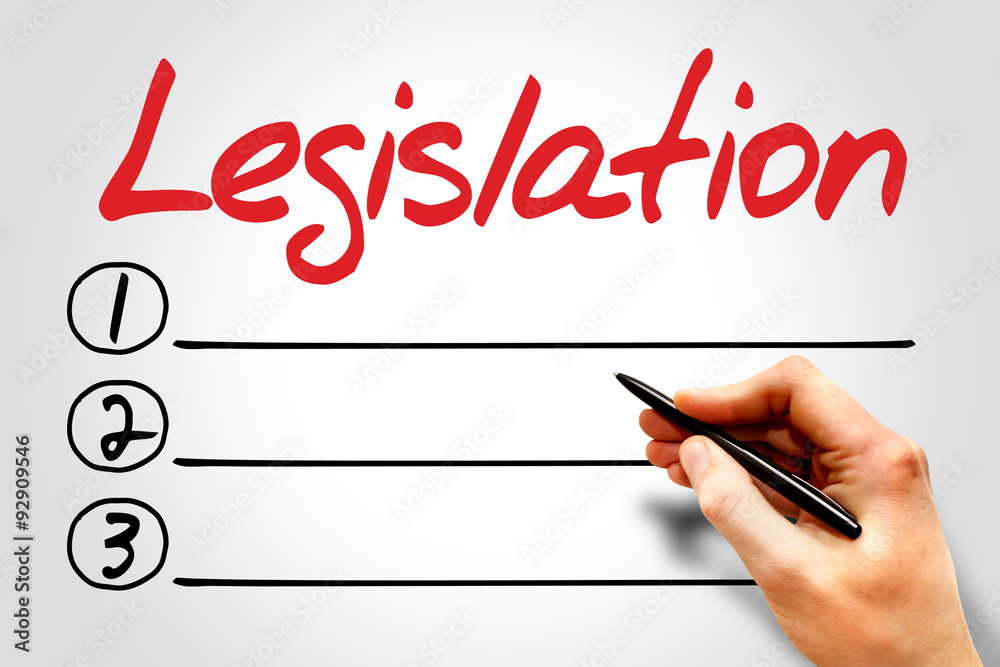 Legislation blank list, business concept Legislation blank list, business concept