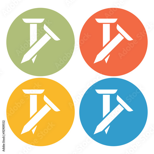 Pair of spikes icon