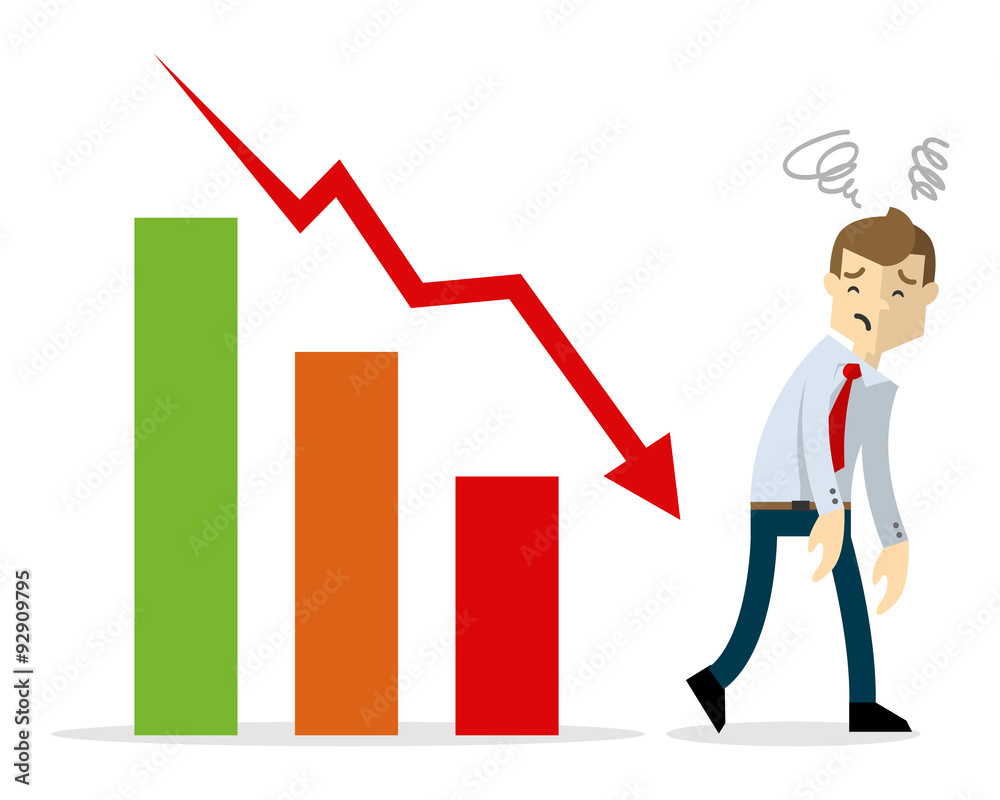 Vector of Businessman walking limp Vector of Businessman walking limp
