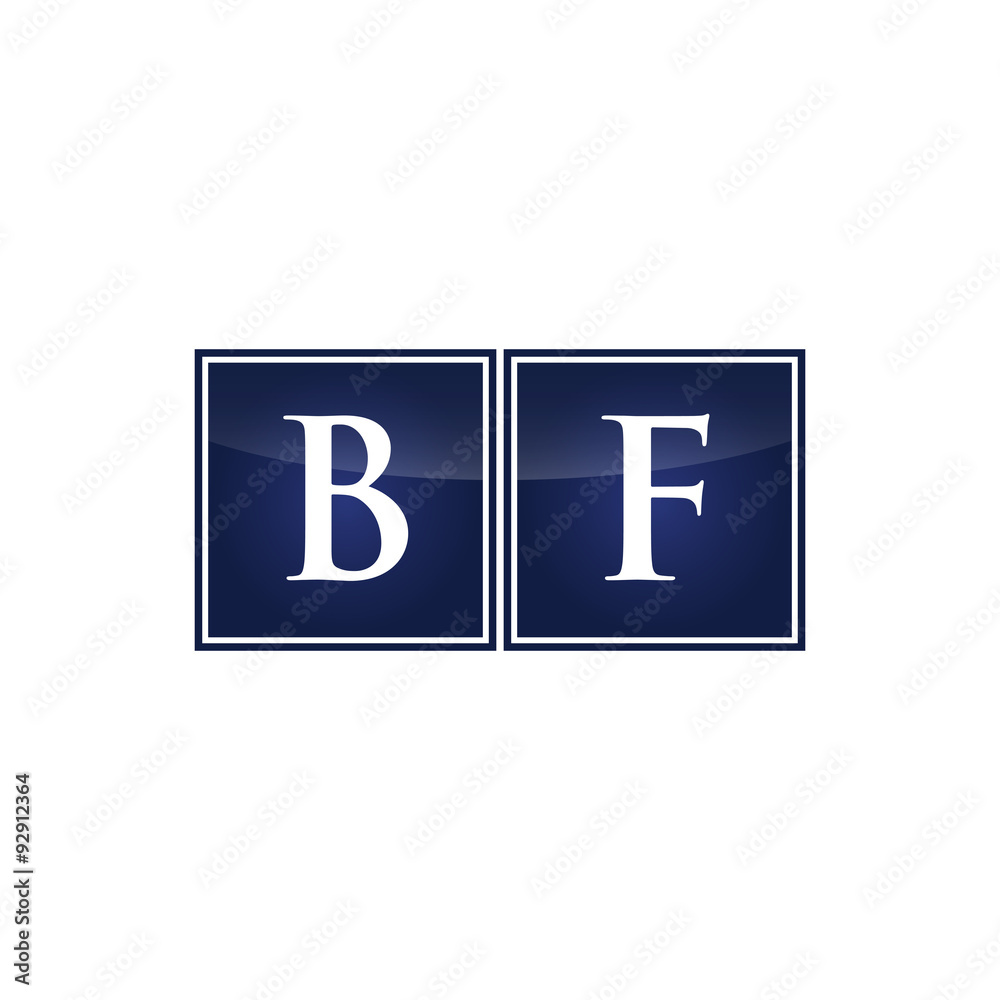Letter Initial Logo BF Letter Initial Logo BF