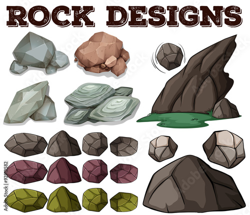 Different kind of rock designs