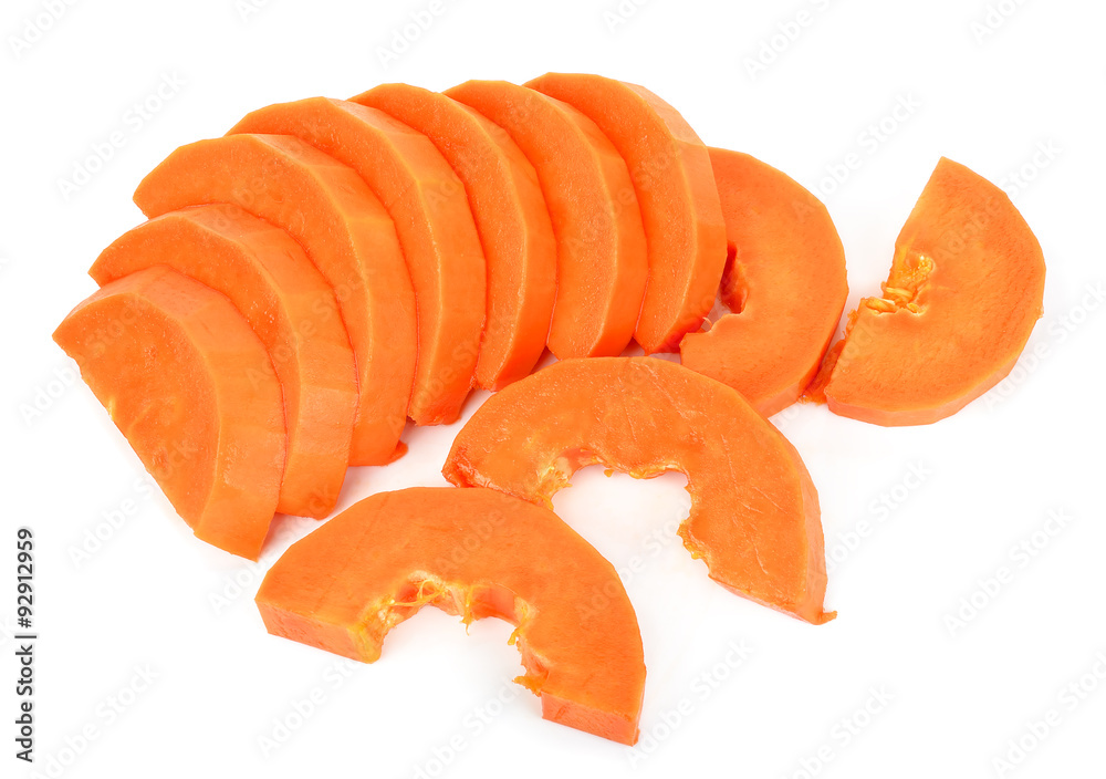 Ripe papaya isolated on the white background Ripe papaya isolated on the white background
