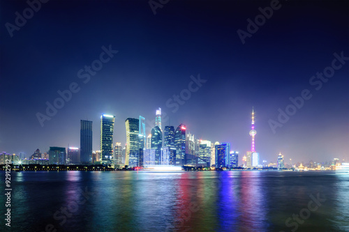 panorama of skyscrapers and a river