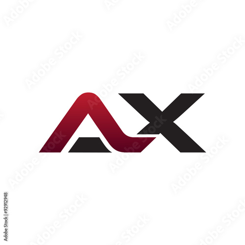 Letter Initial Logotype AX