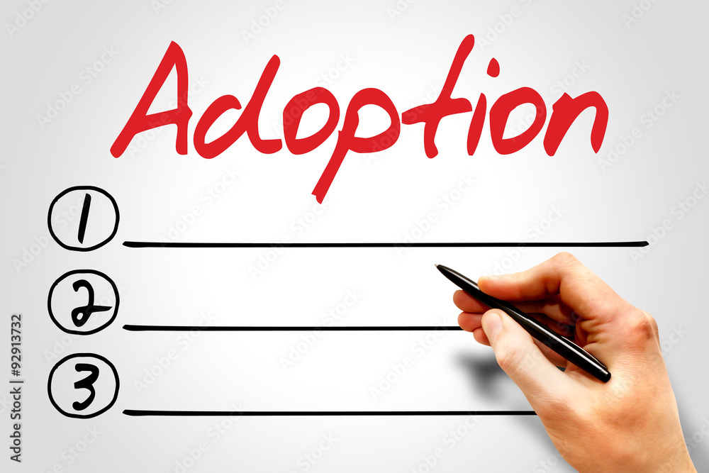 Adoption blank list concept Adoption blank list concept