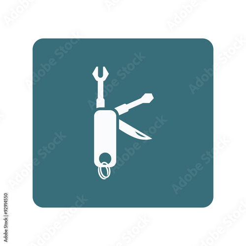 Compact set of construction tools icon