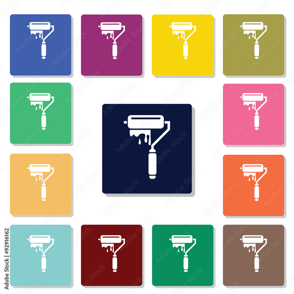 Paint roller icon Paint roller icon