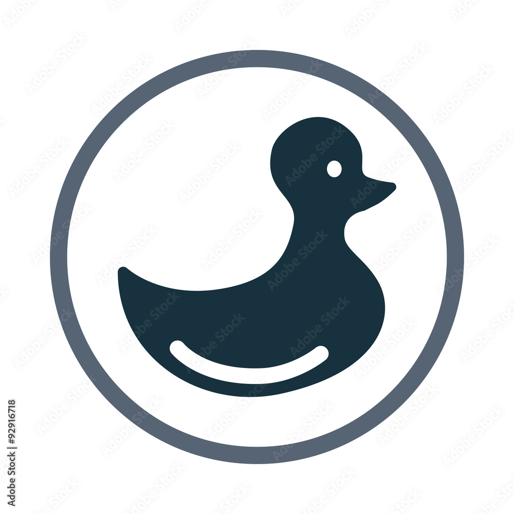 Obraz premium Toy duck icon