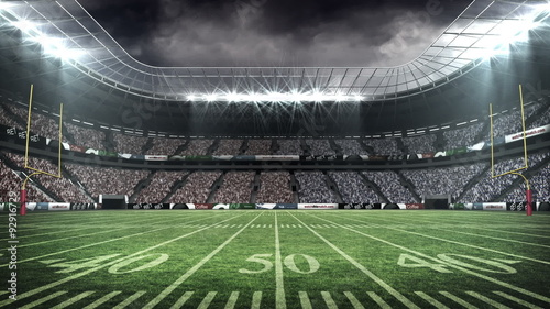 View of an american football stadium