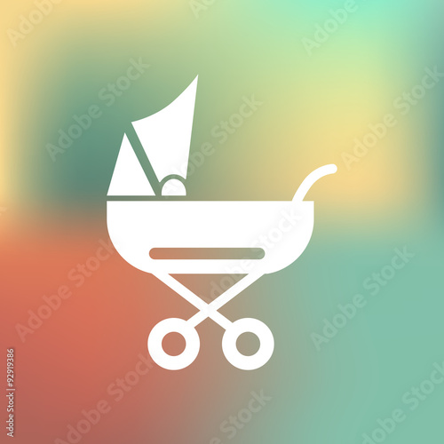 Baby stroller icon