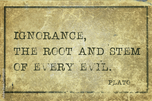 ignorance Plato photo