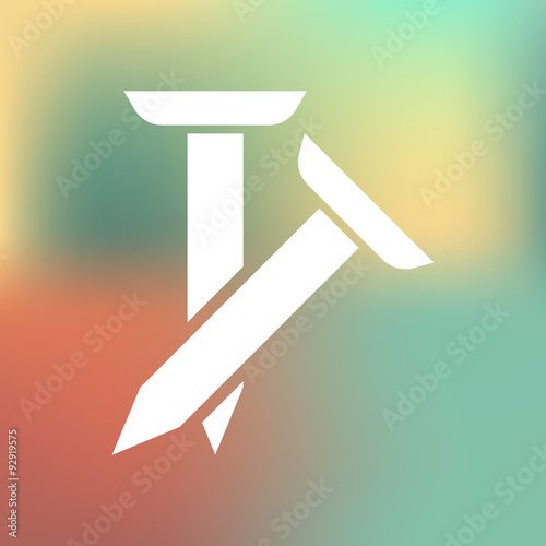 Pair of spikes icon
