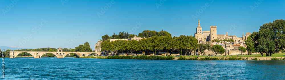 Panoramic view at the Palace of the Popes in Avignon