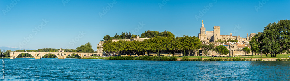 Panoramic view at the Palace of the Popes in Avignon Panoramic view at the Palace of the Popes in Avignon