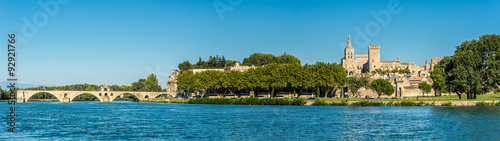 Panoramic view at the Palace of the Popes in Avignon