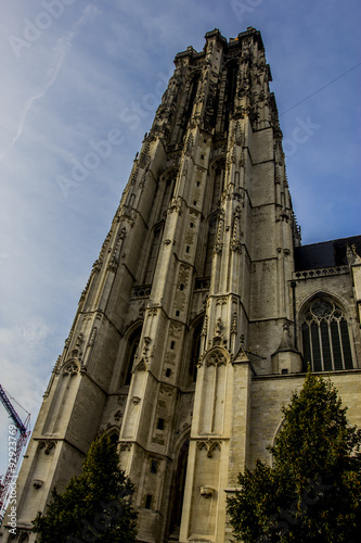 Torre campanaria di Cattedrale di San Rombaldo, Mehelen , Belgio photo