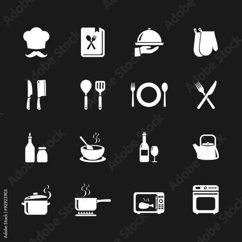 Set of Cooking icon. Kitchen icon. Vector. Illustration. EPS10