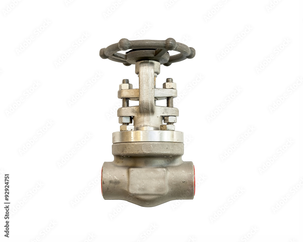 Industrial Pipe Valve on White background