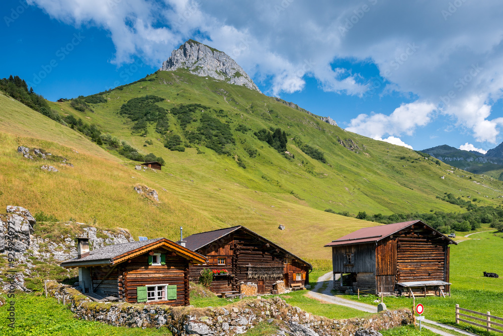 Beautiful Mountain Landscape in the Summer in the Alps, Switzerl