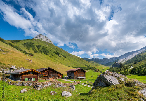 Beautiful Mountain Landscape in the Summer in the Alps, Switzerl