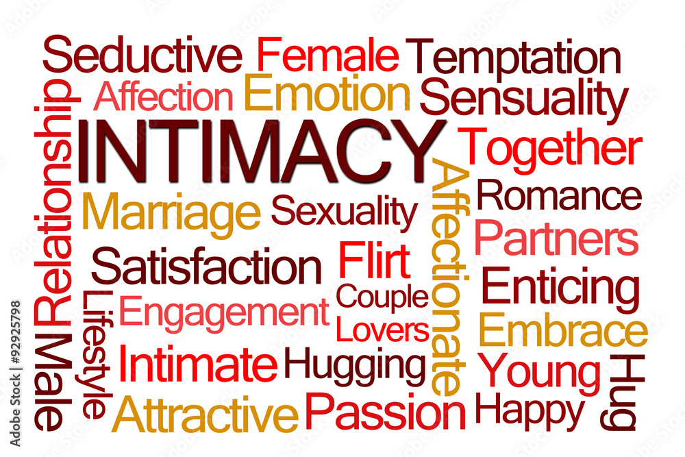 Fototapeta premium Intimacy Word Cloud