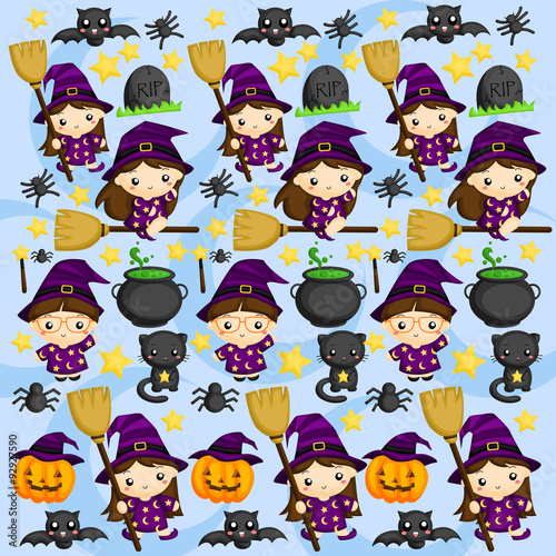 Halloween Witch Background