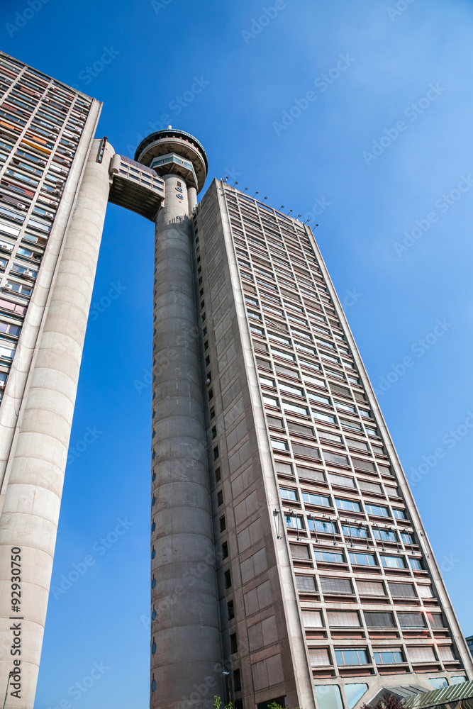 Naklejka premium huge tower building in Belgrade - Serbia