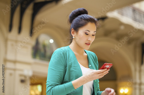Portrait of a beautiful young lady out shopping