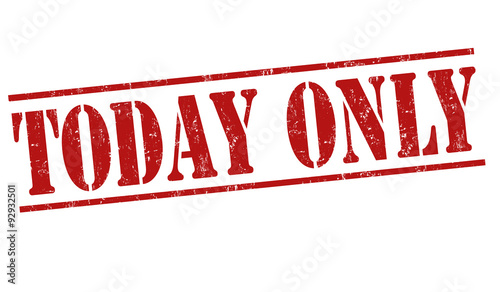 Today Only stamp