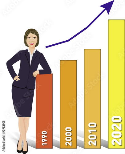 Femme d'affaire Manager Patron Graphique 01