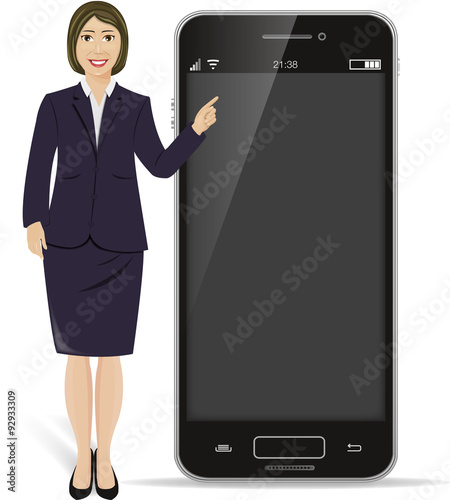 Femme d'affaire Manager Patron Smartphone