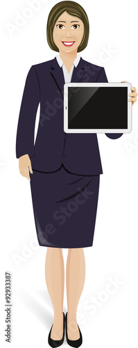 Femme d'affaire Manager Patron Tablette 02