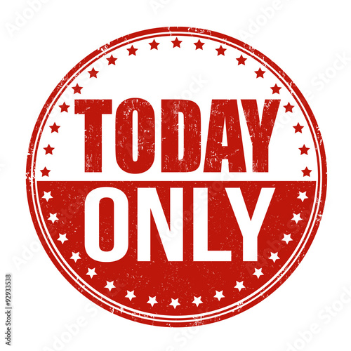 Today Only stamp
