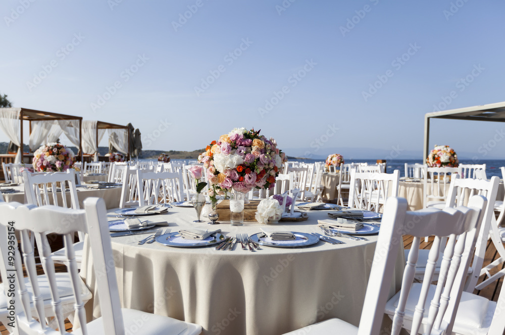 impressive and beautiful wedding set up