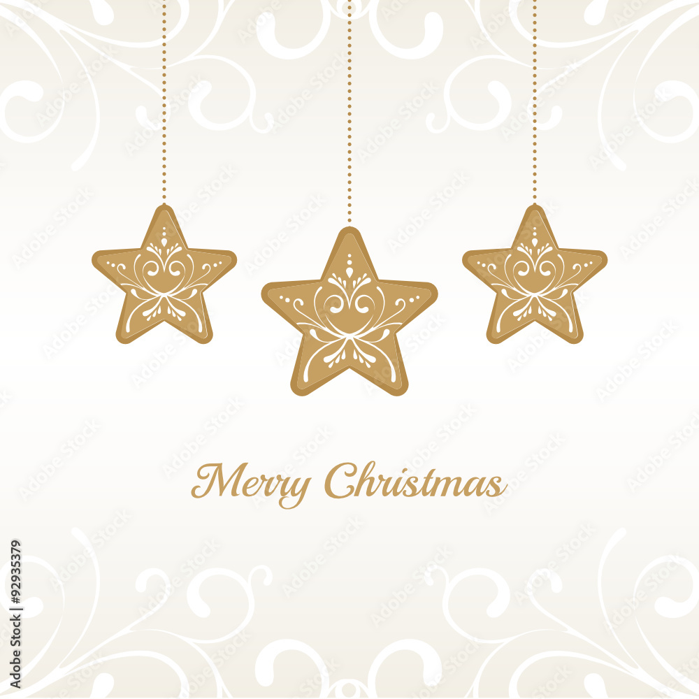 Obraz premium Golden Christmas Balls with Ornaments