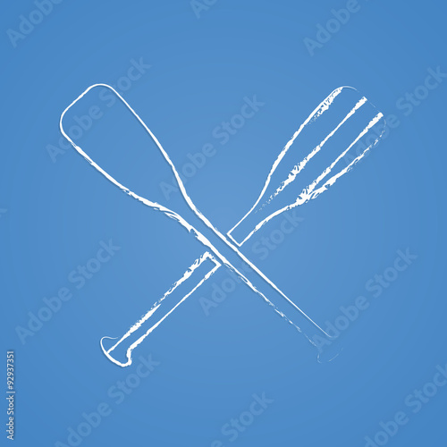 Illustration of fishing and fish icon