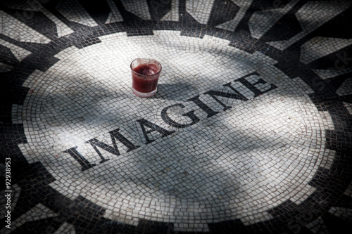 John Lennon memorial in Central Park New York City