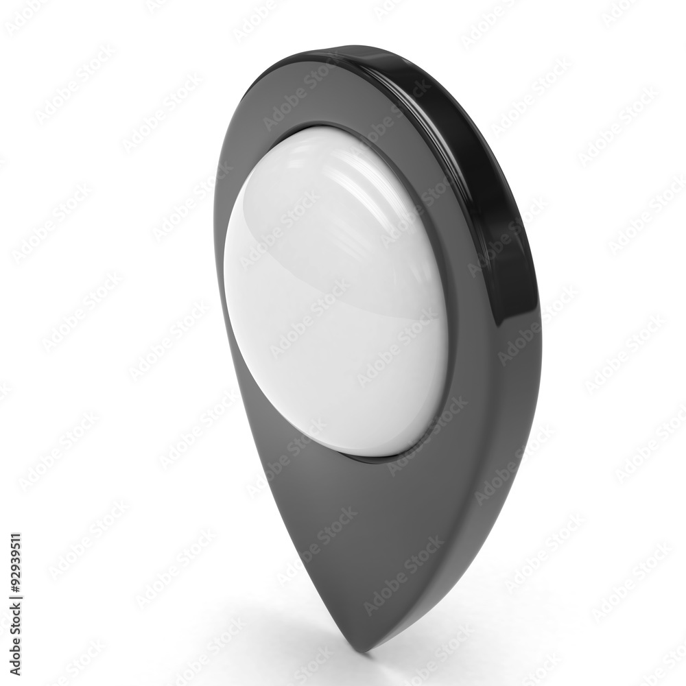 black map pointer isolated black map pointer isolated