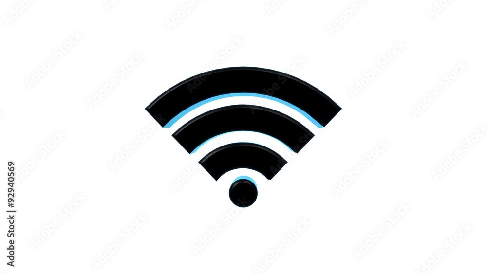 WiFi Logo in 3D